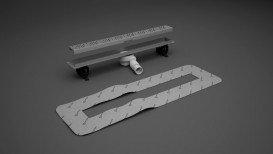 Желоб водосточный Radaway 750 мм нержавеющая сталь 5L075A