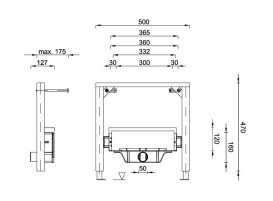 Желоб водосточный Styron с решеткой Klassic нержавеющая сталь матовая STY-F2KM