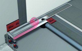 Жолоб водостічний TECE TECEdrainline прямий пристінний з гідроізоляцією Seal System 1500 мм нержавіюча сталь 601501