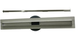 Желоб водосточный VBI Fort Slim с решеткой 60 см нержавеющая сталь хром VBI-060206CH