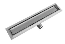 Желоб водосточный VBI Kent 2 в 1 с решеткой 90 см нержавеющая сталь хром VBI-060309CH