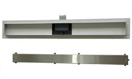 Желоб водосточный VBI Kent 2 в 1 с решеткой 90 см нержавеющая сталь хром VBI-060309CH