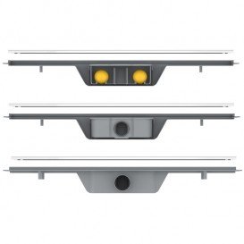 Желоб водосточный Volle 80 см с решеткой под плитку нержавеющая сталь 90-22-801