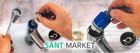 как разобрать смеситель с картриджем