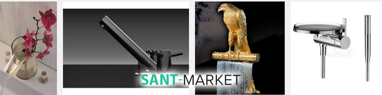 смеситель с цветами и в виде орла