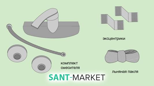 комплект деталей смесителя