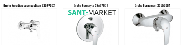 смесители для душа фирмы Грохе