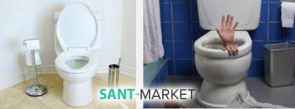 забился унитаз