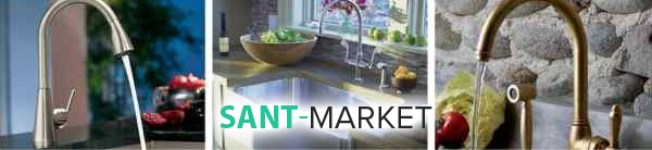 смесители в интерьере кухни