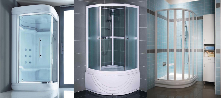 угловые душевые кабины