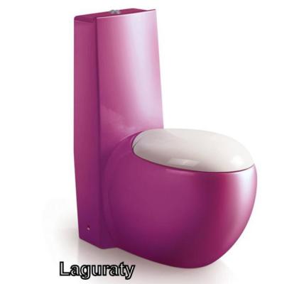 кольоровий дизайнерський унітаз