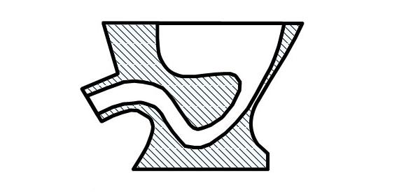 поличка форма чаші унітазу